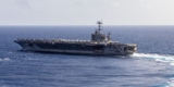 US Plane Provider USS Harry S. Truman and Service provider Ship Collide