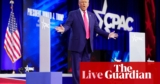 US politics reside: Donald Trump addresses Conservative Political Motion Convention in Maryland | Donald Trump