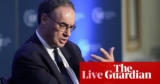 US commerce battle will harm UK development, Financial institution of England governor warns; Tesla’s European gross sales fall once more – enterprise dwell | Enterprise